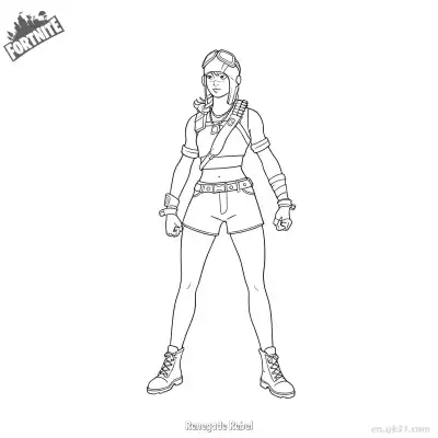 Free printable Renegade Rebel 03 Coloring Page - Free PDF Printable Fortnite Coloring Sheets coloring page